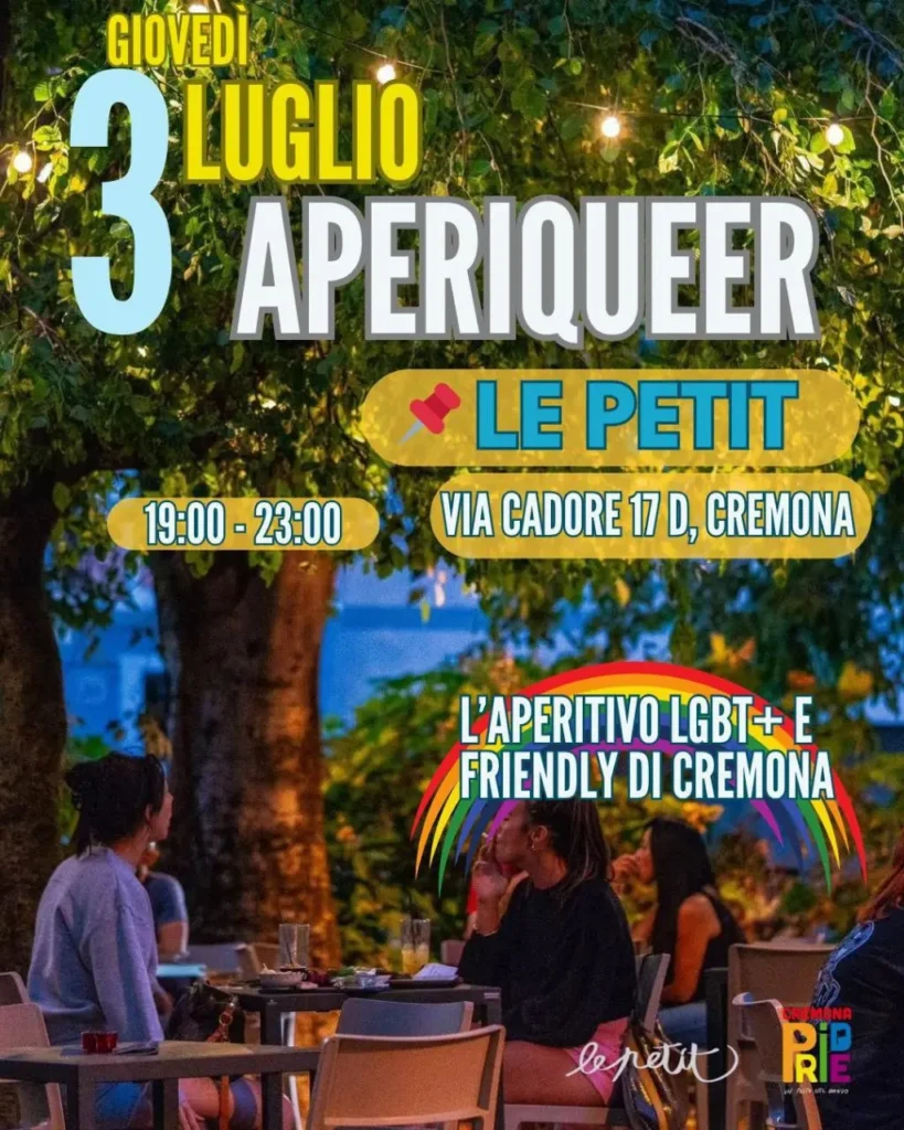 Aperiqueer 3 luglio 2025 Le Petit