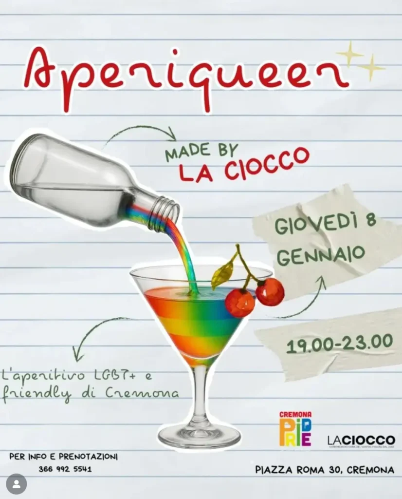 Aperiqueer in Ciocco 08 Gennaio 2026